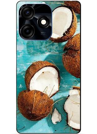Силіконовий чохол бампер для tecno spark 10c з малюнком кокоси