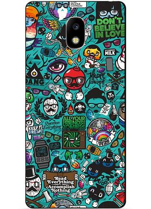 Силіконовий чохол для samsung j5 2017 з малюнком стікери