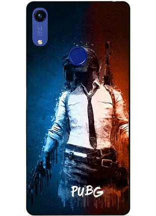 Силиконовый бампер чехол для huawei honor 8a с рисунком pubg