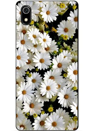 Силиконовый чехол для xiaomi redmi 7a с рисунком ромашки