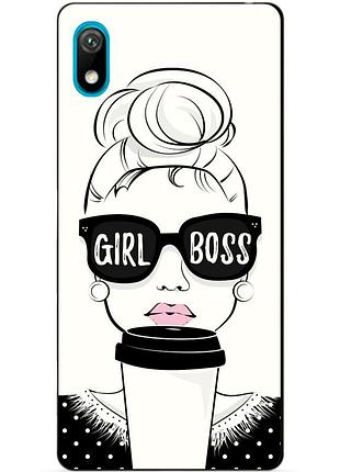 Чохол силіконовий для huawei y5 2019 з малюнком girl boss
