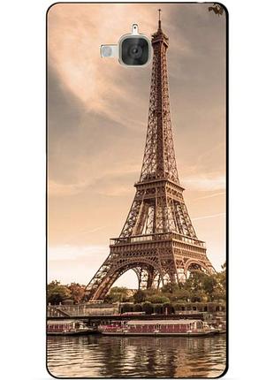 Силіконовий бампер чохол для huawei y6 pro з малюнком париж