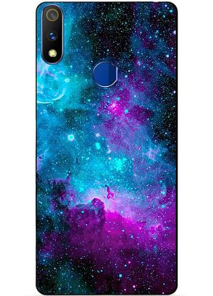 Силіконовий чохол бампер для realme 3 pro з малюнком галактика