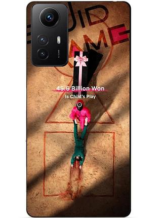 Силіконовий бампер чохол для xiaomi redmi note 12s з картинкою гра в кальмара