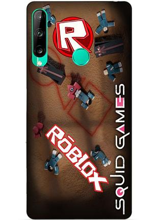 Силіконовий чохол бампер для huawei p40 lite e roblox гра в кальмара