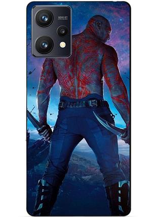 Силиконовый чехол бампер для realme 9 / 9 pro plus с рисунком стражи галактики дракс