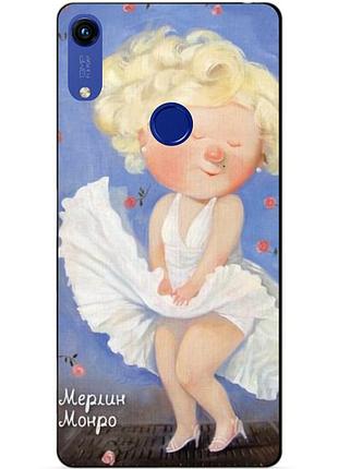 Бампер силиконовый чехол для huawei honor 8a с рисунком монро гапчинская