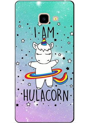 Силіконовий бампер чохол для samsung j4 plus galaxy j415 з малюнком єдиноріг