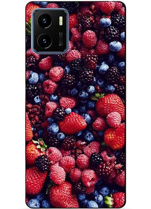 Силіконовий бампер чохол для vivo y15s з малюнком ягоди