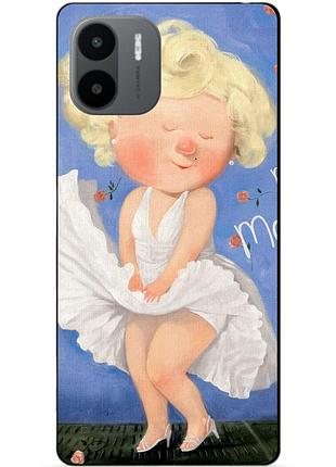 Силіконовий бампер чохол для xiaomi redmi a1/a2 з малюнком мерлін монро