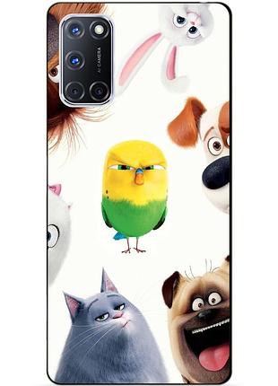 Силиконовый бампер чехол для oppo a72 с рисунком тайная жизнь домашних животных
