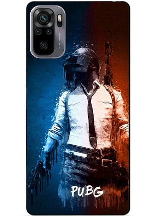 Силіконовий бампер чохол для xiaomi redmi note 10s з малюнком pubg