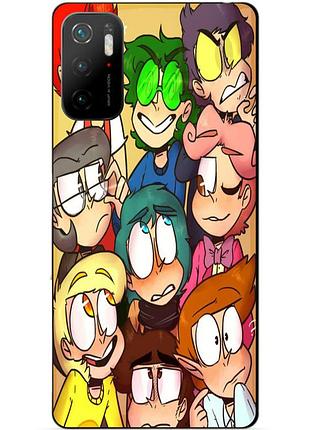 Силиконовый бампер чехол для xiaomi poco m3 pro с рисунком 13 карт