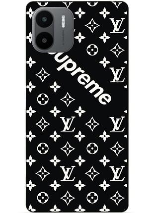 Силіконовий бампер чохол для xiaomi redmi a1/a2 з малюнком supreme lv