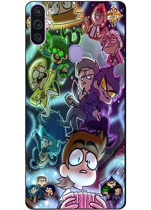 Силиконовый бампер чехол для samsung m11 galaxy m115f с картинкой 13 карт