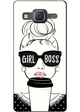 Бампер силиконовый чехол для samsung j5 galaxy j500 с рисунком girl boss
