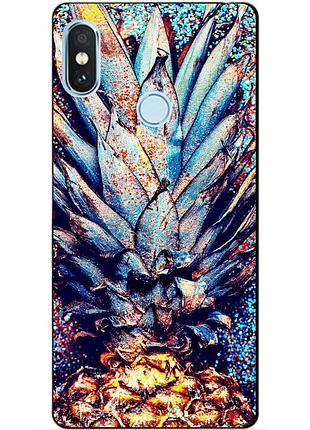 Силіконовий бампер чохол для xiaomi redmi note 5 з малюнком ананас