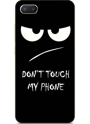 Бампер силиконовый для iphone 8 с рисунком dont touch