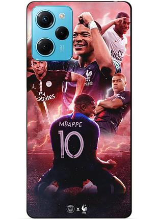 Силиконовый бампер чехол для xiaomi redmi note 12 pro speed edition с рисунком килиан мбаппе mbappe