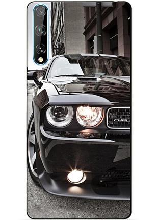 Силиконовый чехол бампер для huawei p smart s с рисунком dodge
