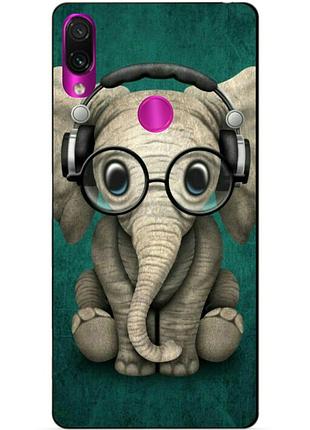 Чохол силіконовий для xiaomi redmi 7 з малюнком слоник