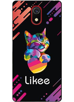 Силиконовый бампер чехол для xiaomi redmi 8a с рисунком likee