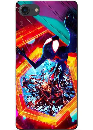 Силиконовый чехол бампер для iphone se 3 2022 с рисунком человек паук spider man