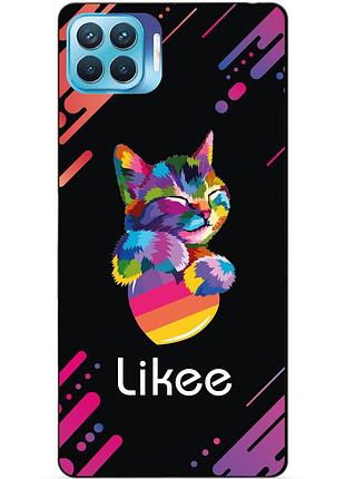 Силіконовий бампер чохол для oppo reno 4 lite з малюнком likee