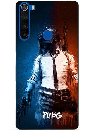 Силіконовий чохол бампер для xiaomi redmi note 8t з малюнком pubg