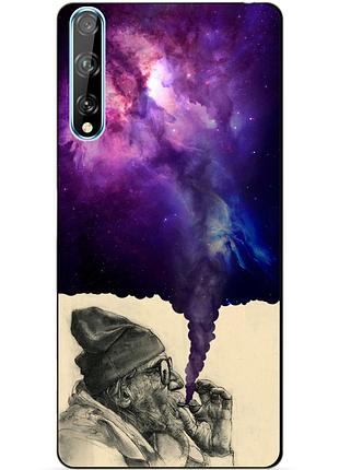 Силіконовий чохол бампер для huawei p smart s з малюнком дід космос
