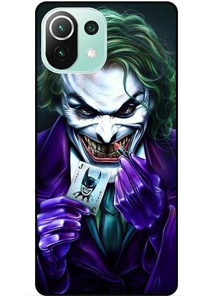Силіконовий бампер чохол для xiaomi mi 11 lite з малюнком joker джокер