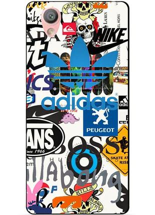 Силіконовий чохол для sony l1 g3312 з малюнком adidas