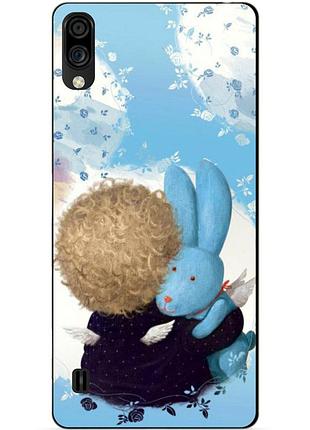 Силиконовый чехол бампер для zte blade a5 2020 с рисунком гапчинская зайка