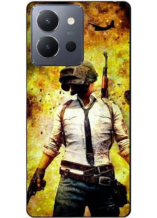 Силіконовий чохол бампер для vivo y36 з малюнком пабг pubg