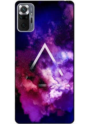 Силіконовий бампер чохол для xiaomi redmi note 10 pro з малюнком космос
