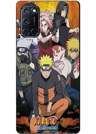 Силіконовий бампер чохол для oppo a52 з малюнком naruto