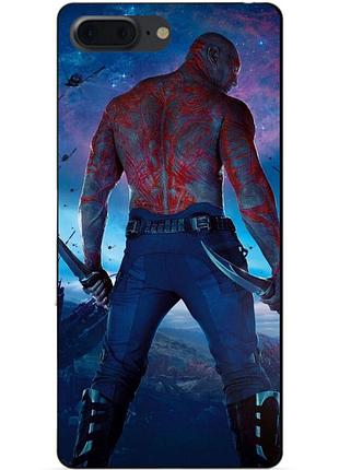 Силіконовий чохол бампер для iphone 7 plus з малюнком дракс стражі галактики drax