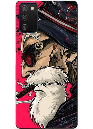 Силіконовий бампер чохол для samsung a03s з малюнком дід