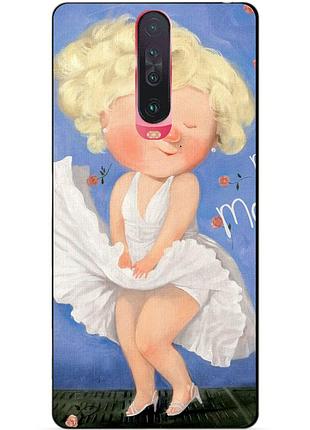 Силіконовий чохол бампер для xiaomi redmi k30 з малюнком монро гапчинська