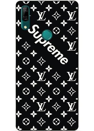 Силиконовый чехол бампер для huawei p smart z с рисунком supreme lv