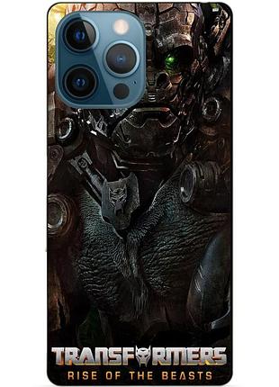 Силиконовый чехол бампер для iphone 13 pro max с рисунком оптимус праймал звероботы трансформеры transformers