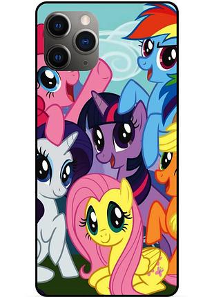 Силиконовый бампер чехол для iphone 11 pro с рисунком мой маленький пони my little pony