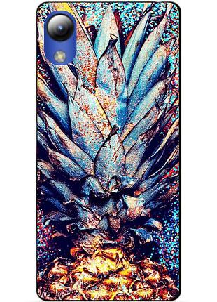 Силіконовий чохол бампер для zte blade l8 з малюнком ананас