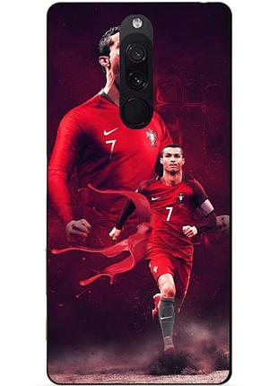 Силиконовый чехол бампер для xiaomi redmi 8 с рисунком ronaldo