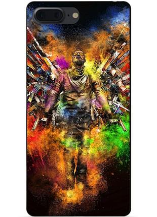 Силіконовий чохол бампер для iphone 7 plus з малюнком воїн контр-страйк counter-strike