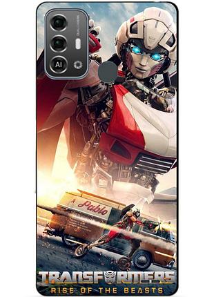 Силіконовий бампер чохол для zte blade a53 pro з малюнком арсі трансформери transformers