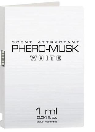 Духи с феромонами для мужчин phero-musk white, 1 ml