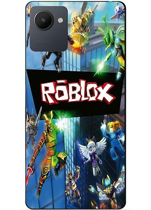 Силіконовий чохол бампер для realme c30s з картинкою roblox роблокс