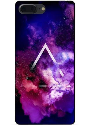 Силіконовий чохол бампер для iphone 8 plus з малюнком космос галактика