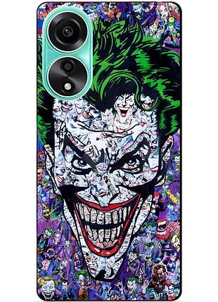 Силіконовий чохол бампер для oppo a78 з малюнком джокер joker